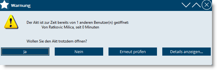 BAS_Warnung beim Öffnen eines bereits geöffneten Aktes