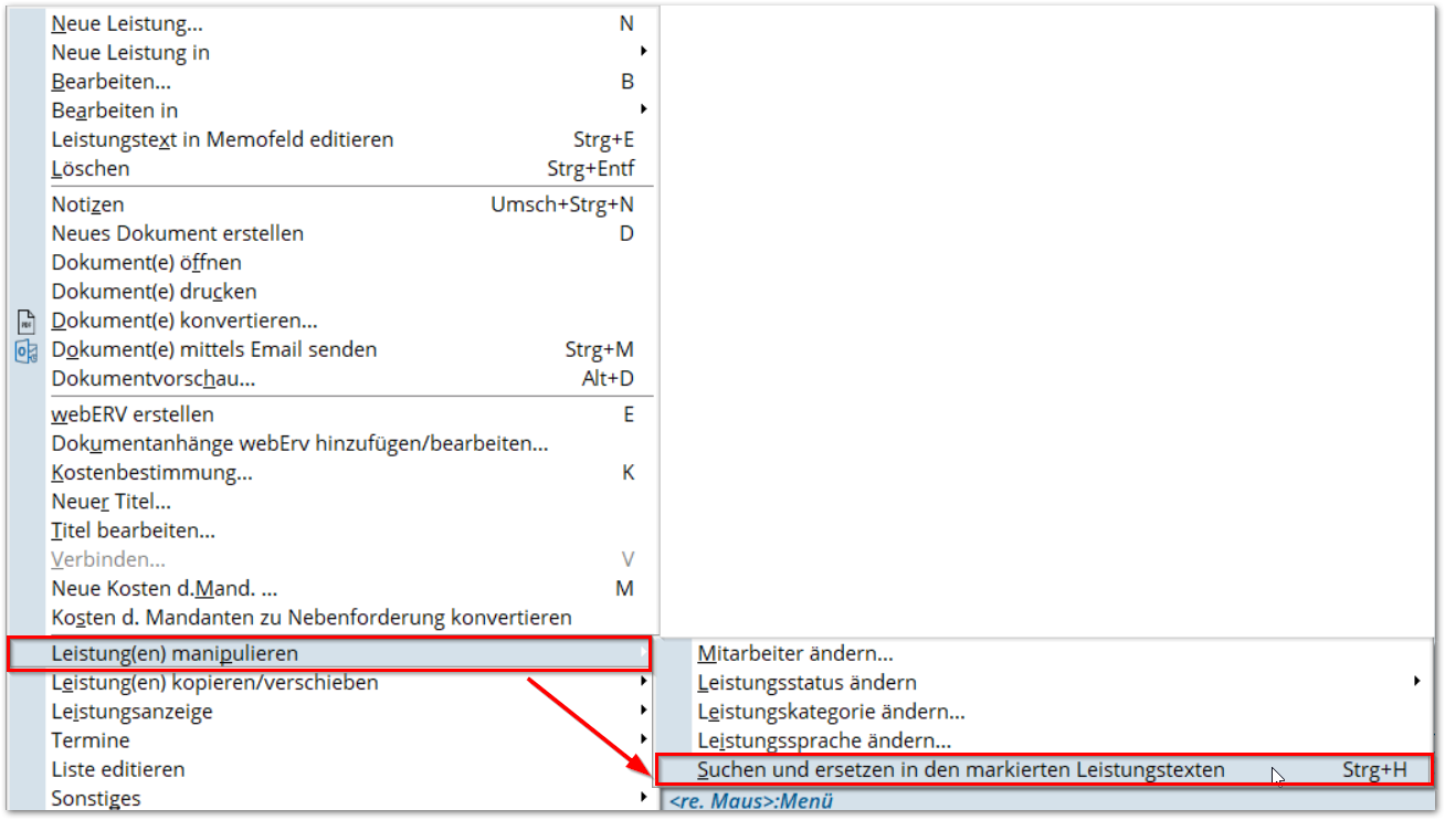 BAS_Suchen und Ersetzen von Leistungstexten