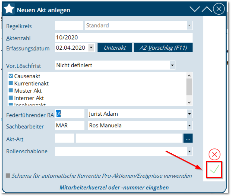 BAS_Info-Popup Fenster bei Aktneuanlage_2