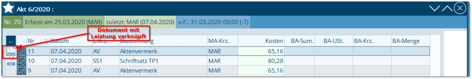 BAS_Leistung mit Dokument verknüpfen_3