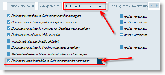 BAS_Standarddokument in der Dokumentenvorschau