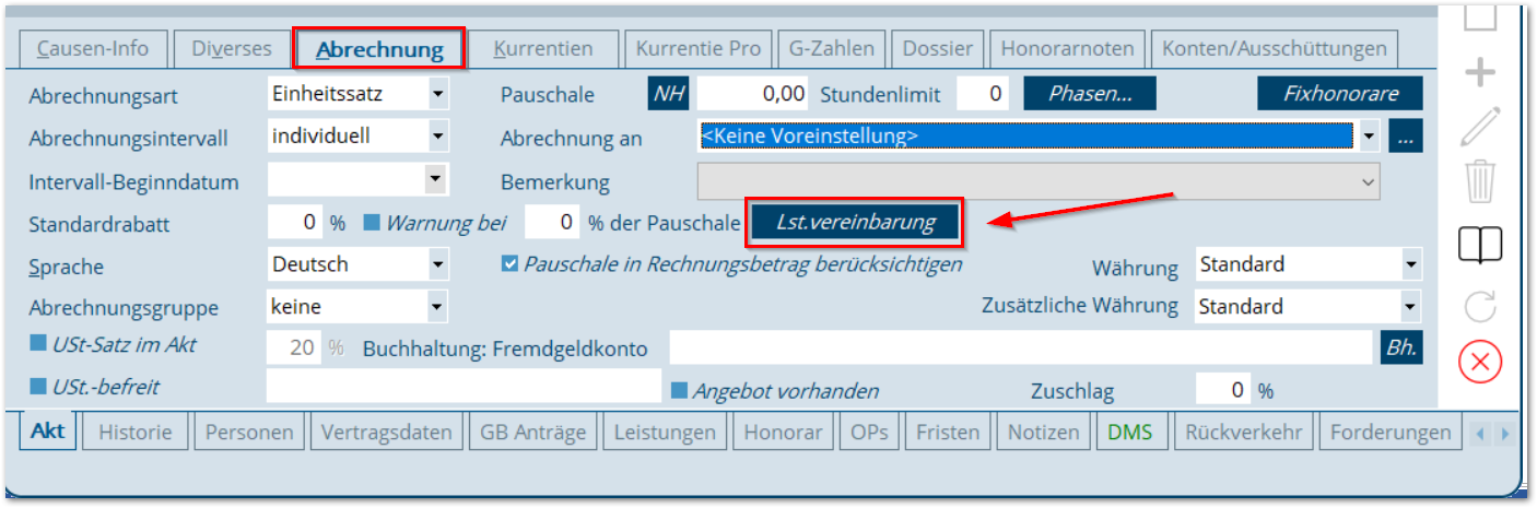 BAS_Leistungsvereinbarung,Mindestwert für verrechenbare Zeit