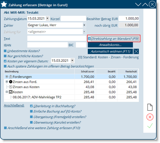 KUR_DirektzahlunganMandant