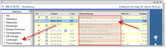nx liste editieren