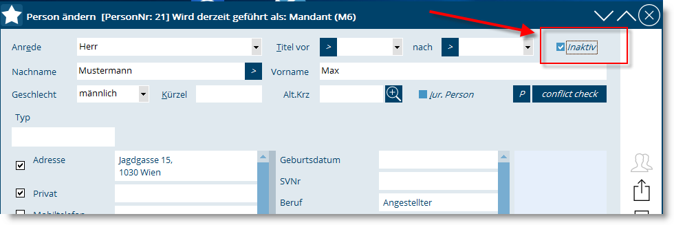 BAS_Person auf inaktiv setzen